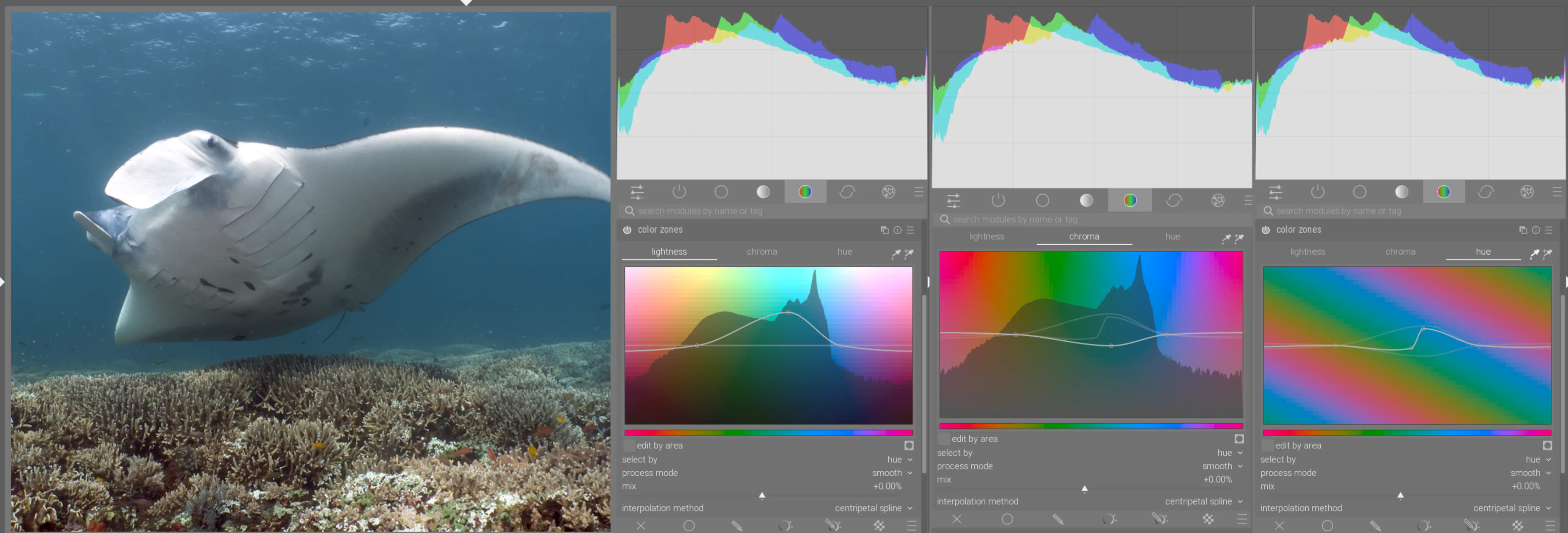 color zones modified